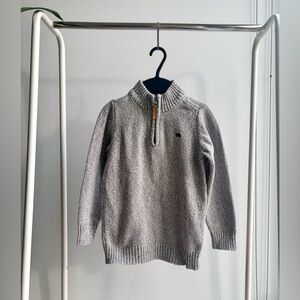 CARTER'S | Boy's Grey Quarter-Zip Long Sleeve Sweater 6T